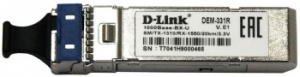 Трансивер D-Link 331R/20KM/A1A 1000Base-BX-U,Simplex LC,TX:1310nm,RX:1550nm,SM,20KM