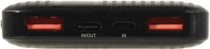 Внешний аккумулятор HARPER <PB-10006 Black> (2xUSB, USB-C, 10000mAh, Li-Pol)