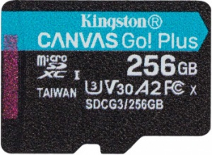 Флеш карта microSDXC 256Gb Class10 Kingston SDCG3/256GBSP Canvas Go! Plus w/o adapter